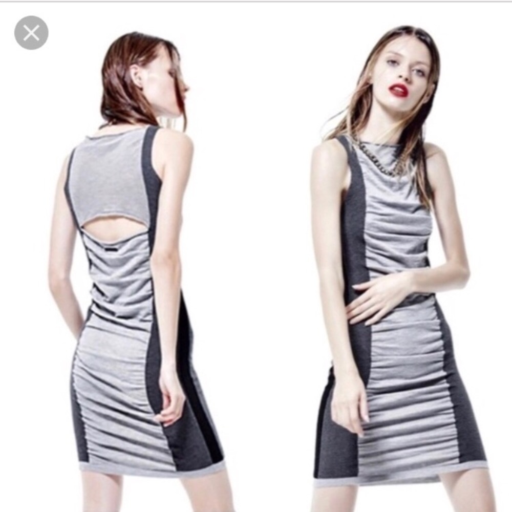 Blanc Noir colorblock Midi bodycon Size M